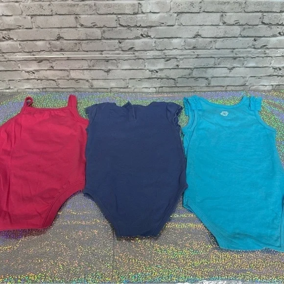 Girls Summer Clothes Size 6-9, 6-12 Months Lot of 9 Tops Shorts Pants 1 Piece - Picture 3 of 10